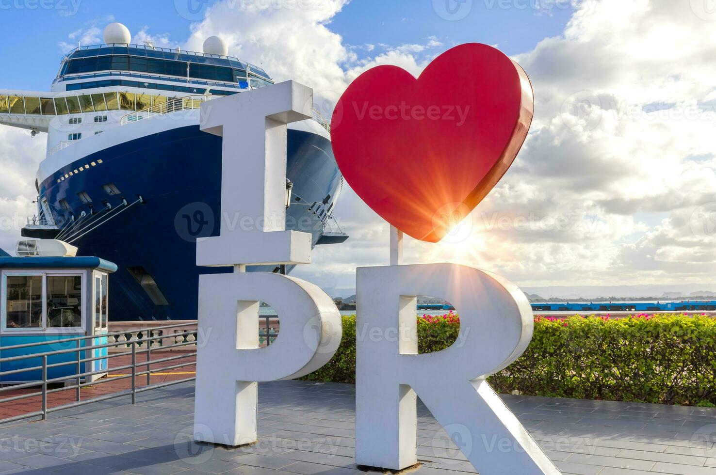 Cruise ship in San Juan, Puerto Rico on a Caribbean cruise vacation photo