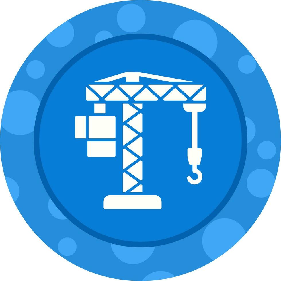 Crane Lifting Vector Icon