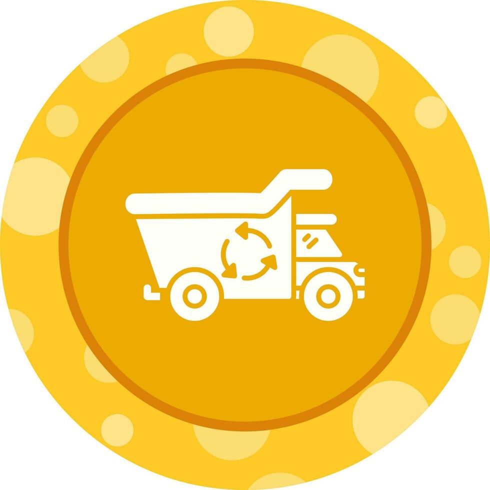 Recycling Truck Vector Icon