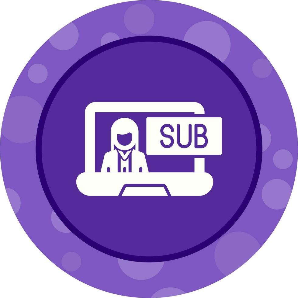 Subscriber Model Vector Icon