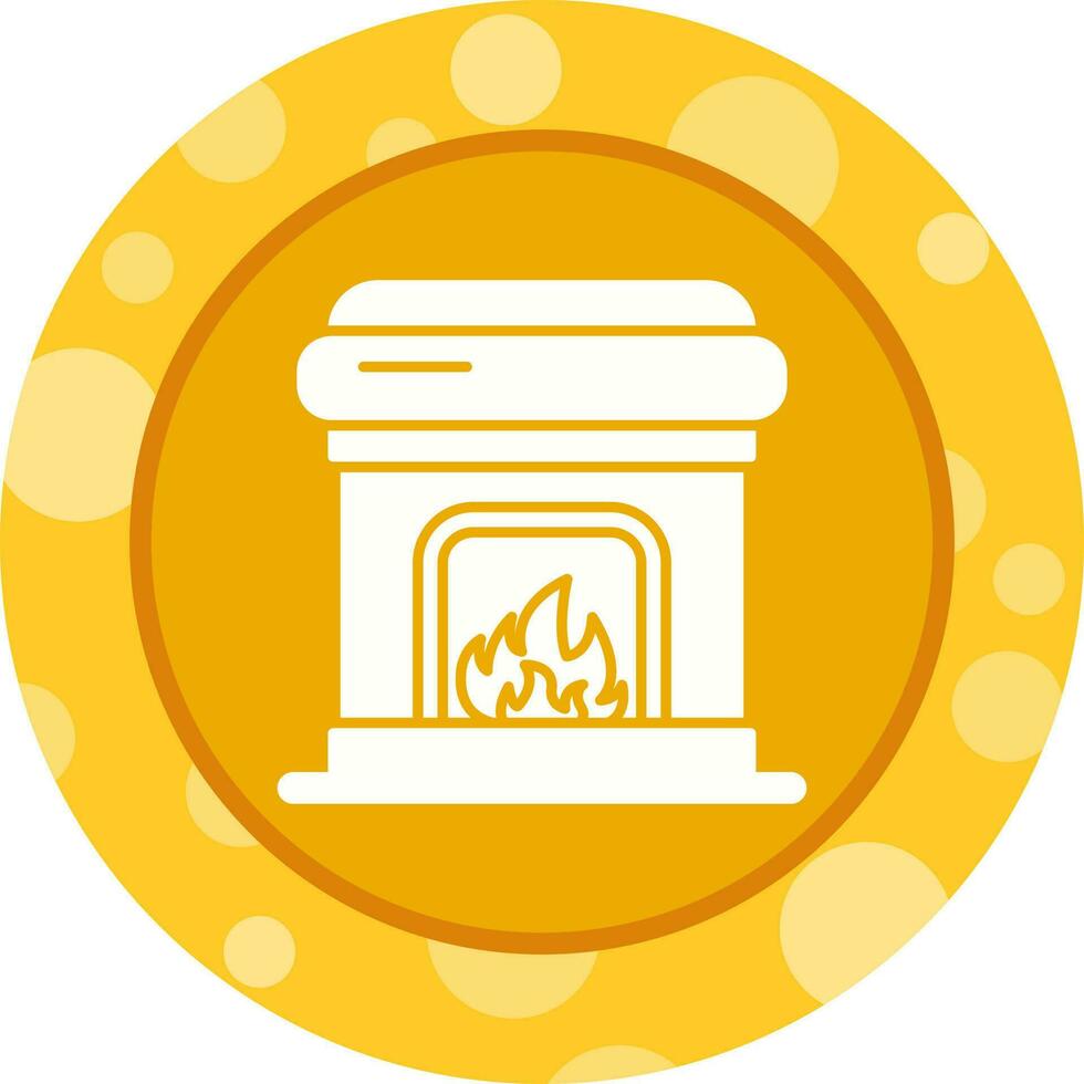 Fireplace Vector Icon