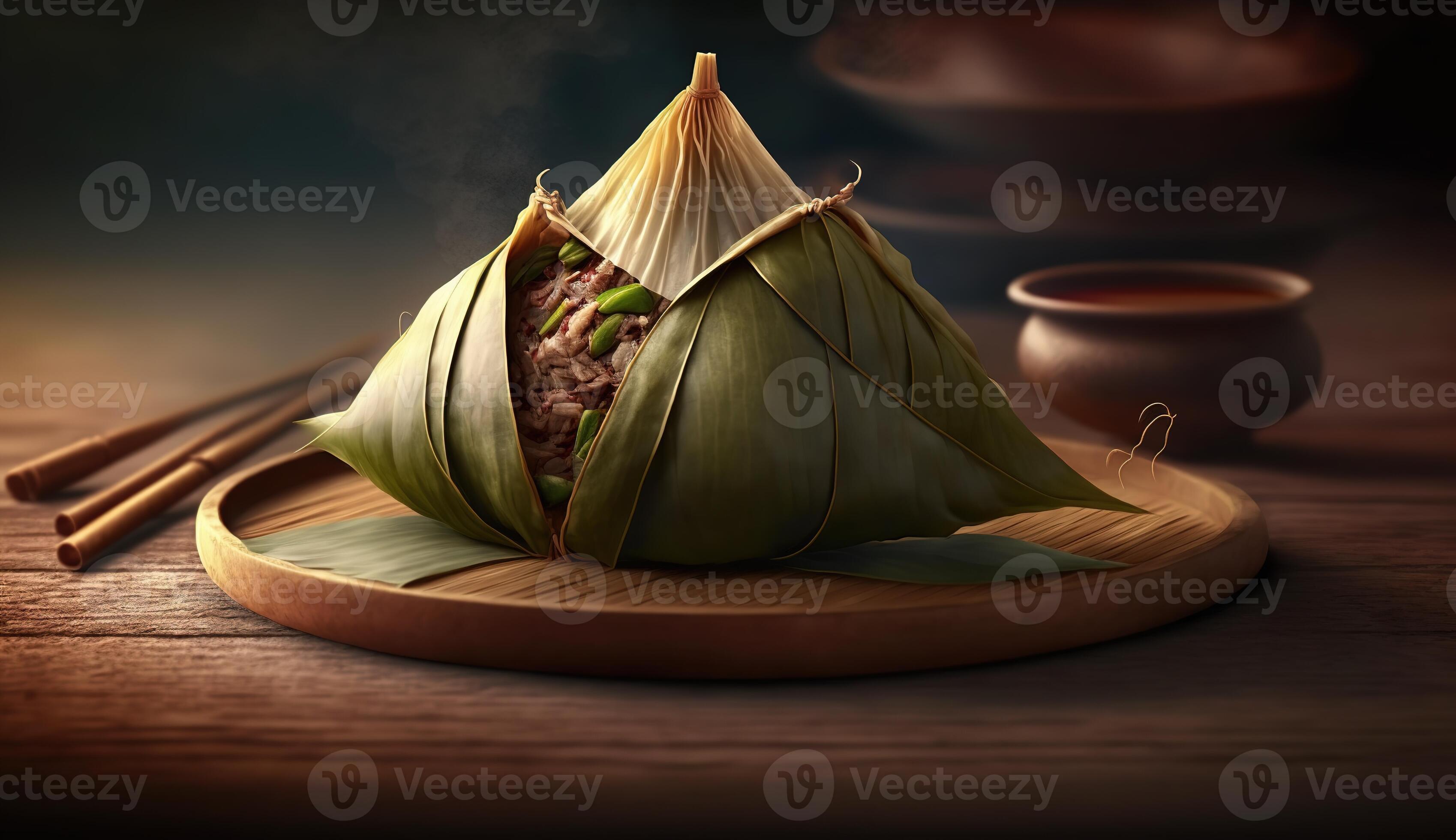 Zongzi Rice Dumpling For Chinese Traditional Dragon Boat Festival zongzi-rice-dumpling-for-chinese-traditional-dragon-boat-festival