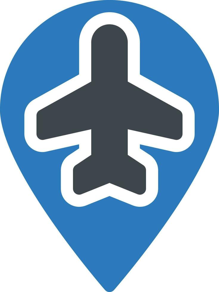 Ilustración de vector de aeropuerto en un fondo. Símbolos de calidad premium. Iconos vectoriales para concepto y diseño gráfico.