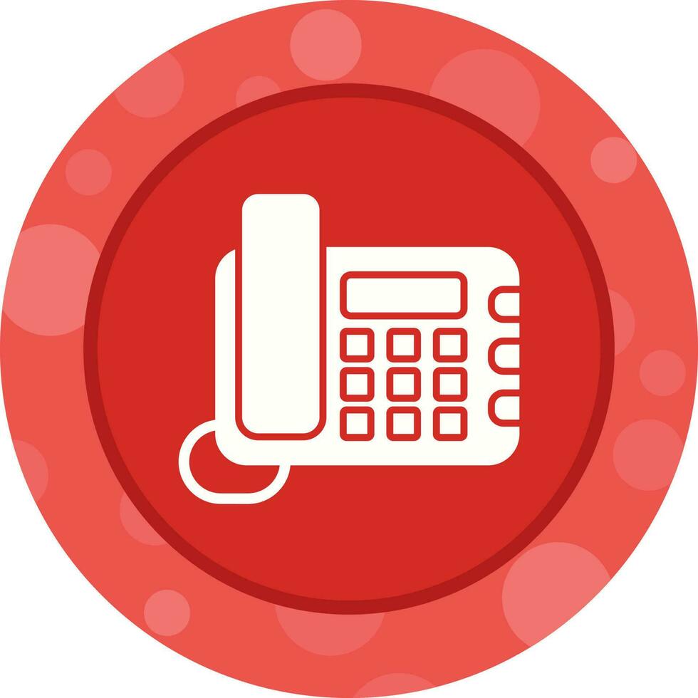 Land Line Phone Vector Icon