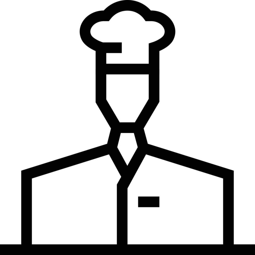 ilustración de vector de chef en un fondo. símbolos de calidad premium. iconos vectoriales para concepto y diseño gráfico.