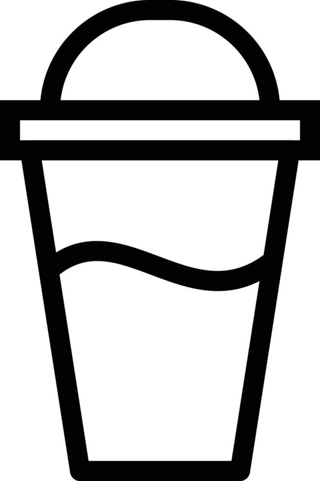 Ilustración de vector de vaso de papel sobre un fondo. Símbolos de calidad premium. Iconos vectoriales para concepto y diseño gráfico.