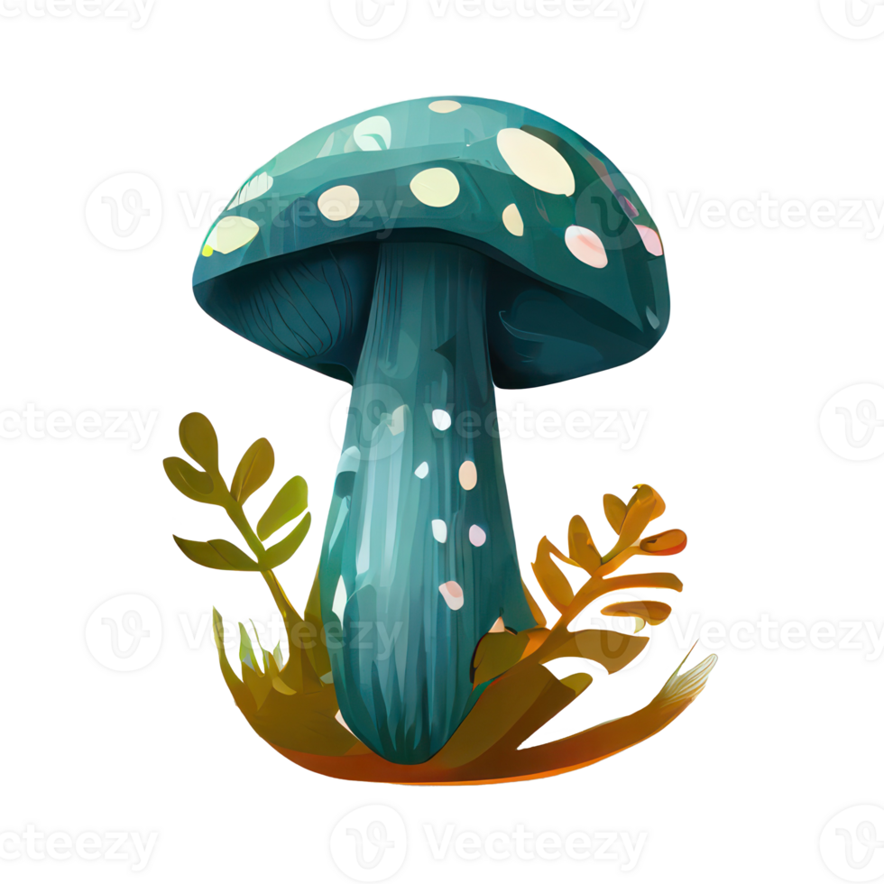 mushroom cartoon style . png