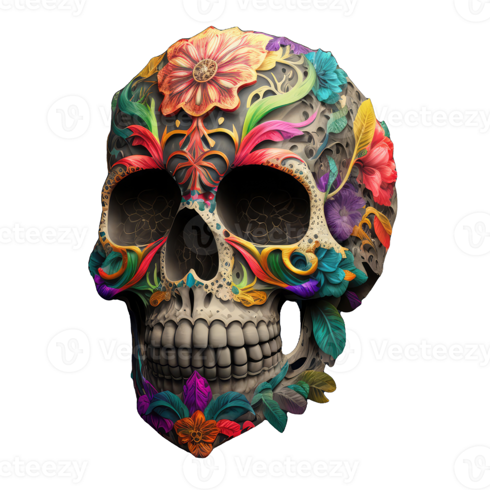 death mask skull . png