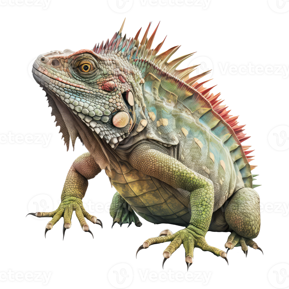 iguana . AI Generated png