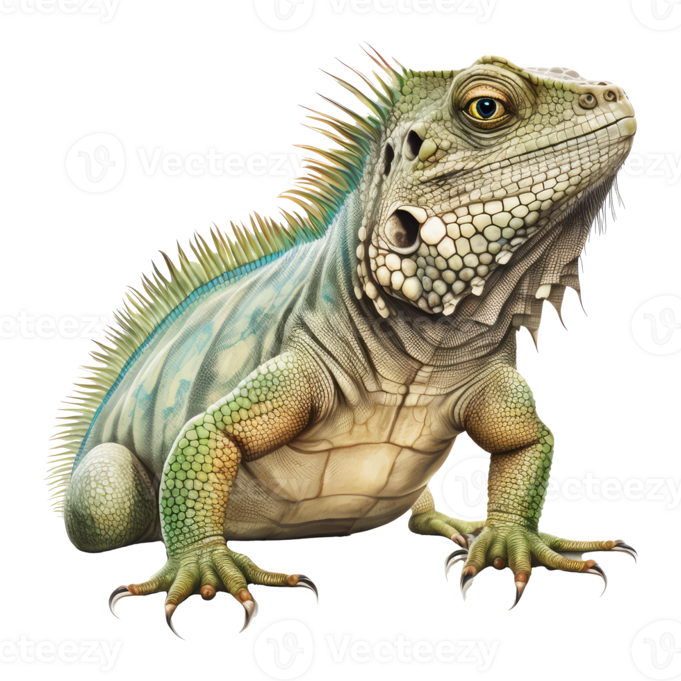 iguana . AI Generated png