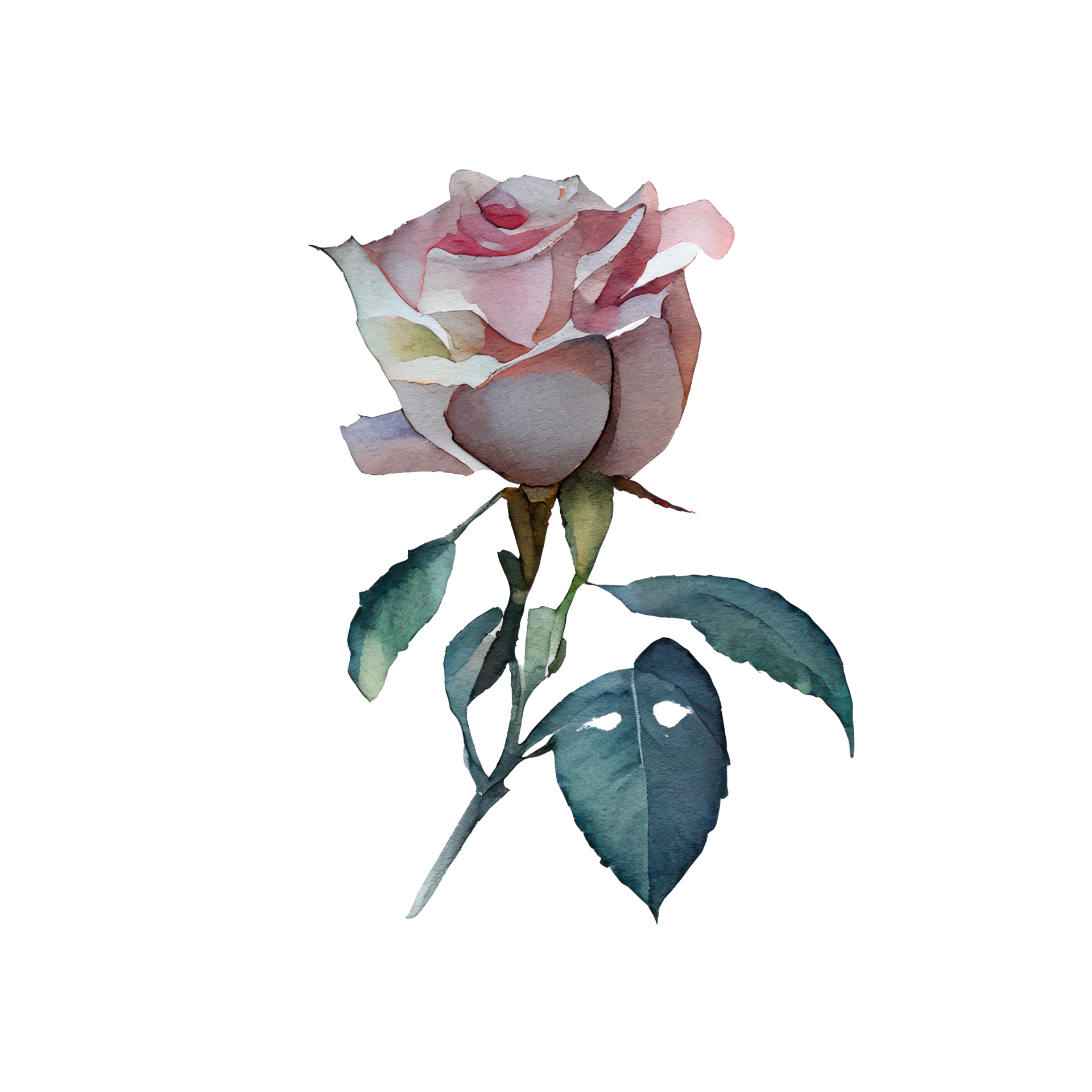 Roses watercolor . AI generated 23241194 PNG