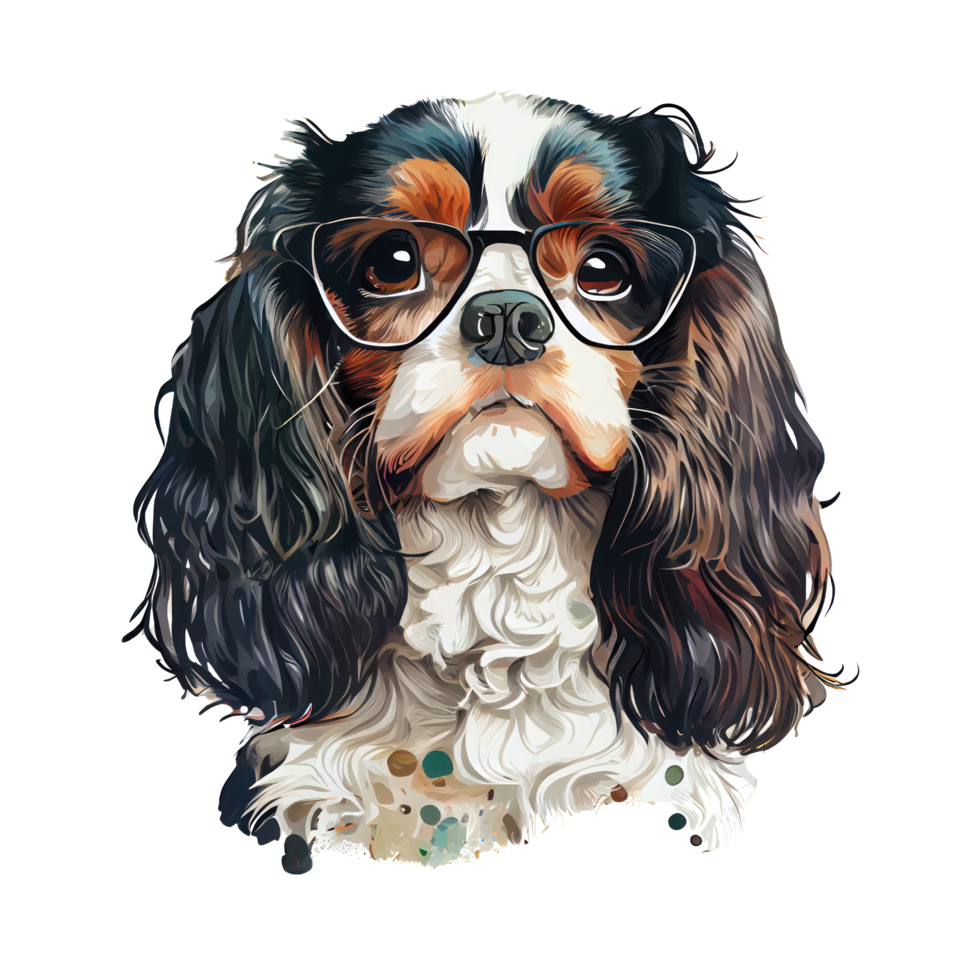 cavaliere re charles spaniel cane . ai generato png