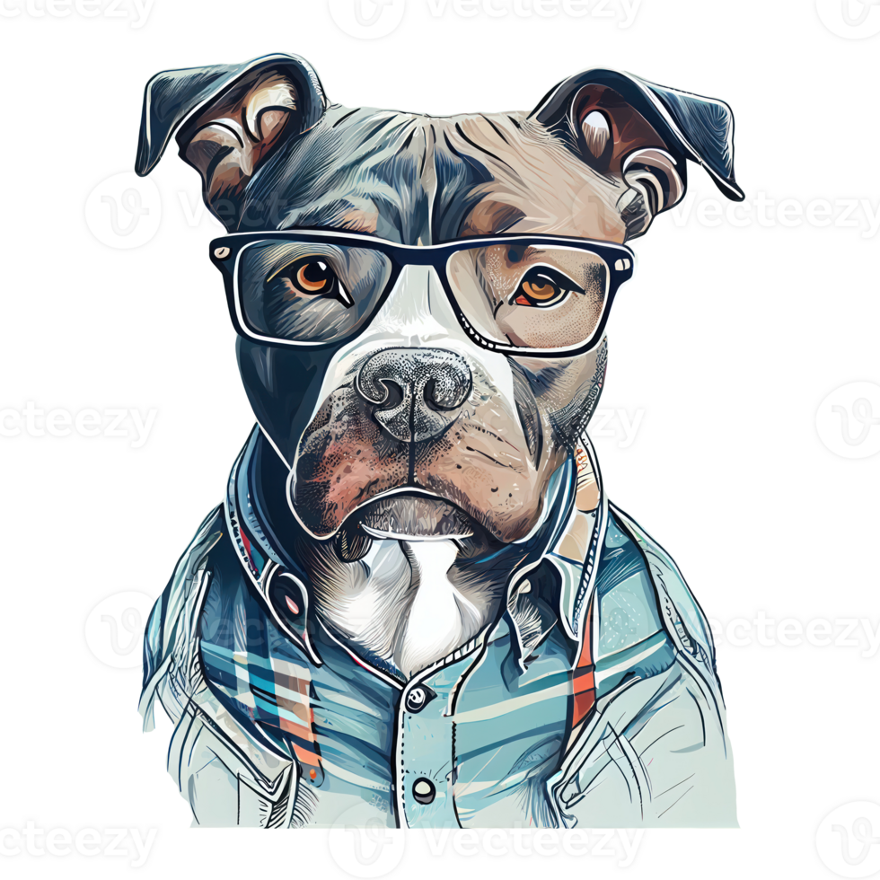 Staffordshire touro terrier cachorro . ai gerado png