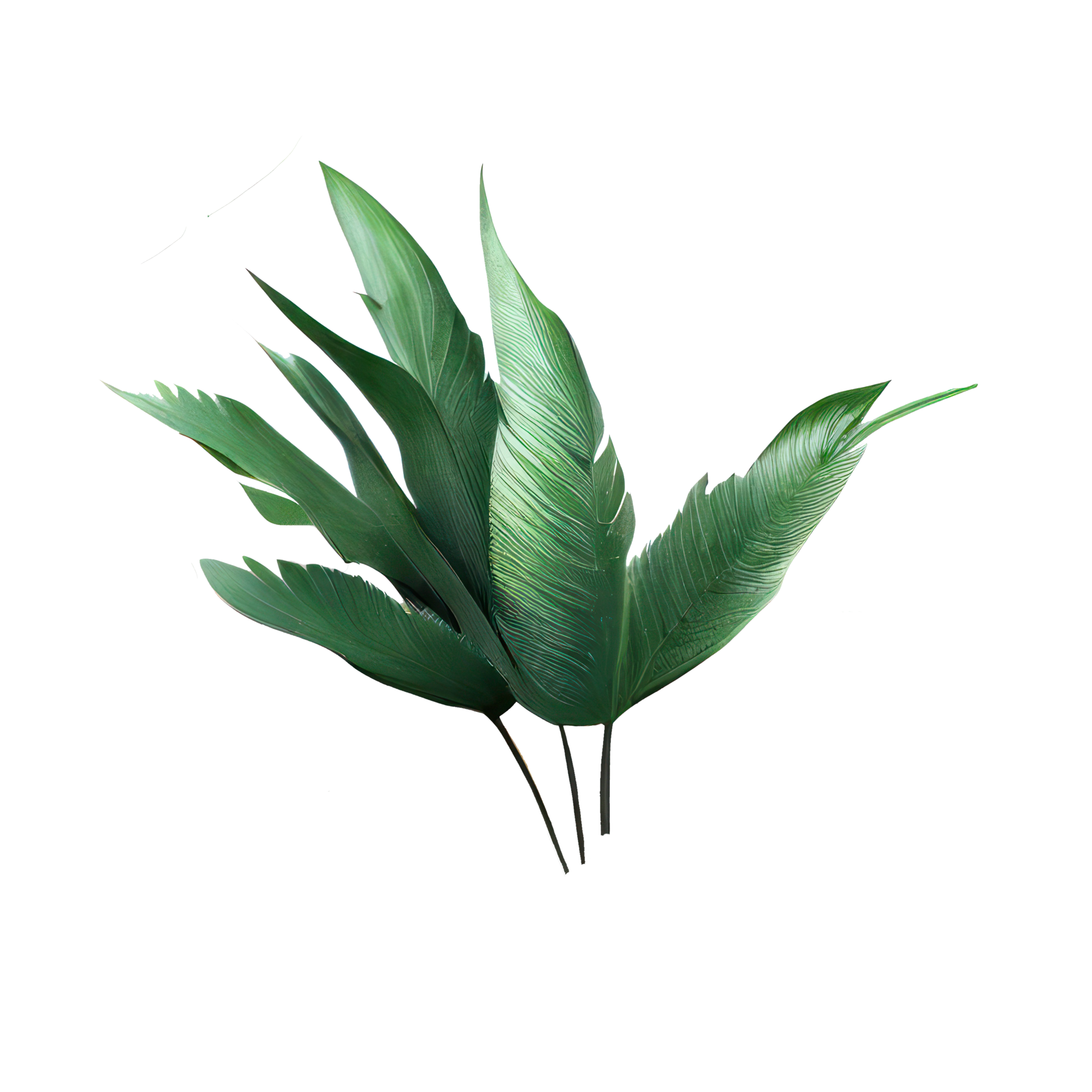 Free Tropical leaves in watercolor . AI Generated 23241273 PNG with ...