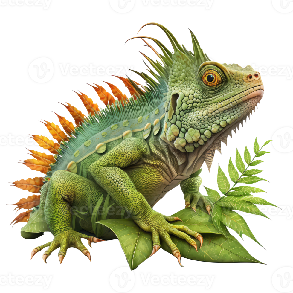 iguana . ai generato png