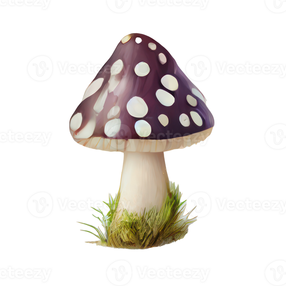 mushroom cartoon style . png