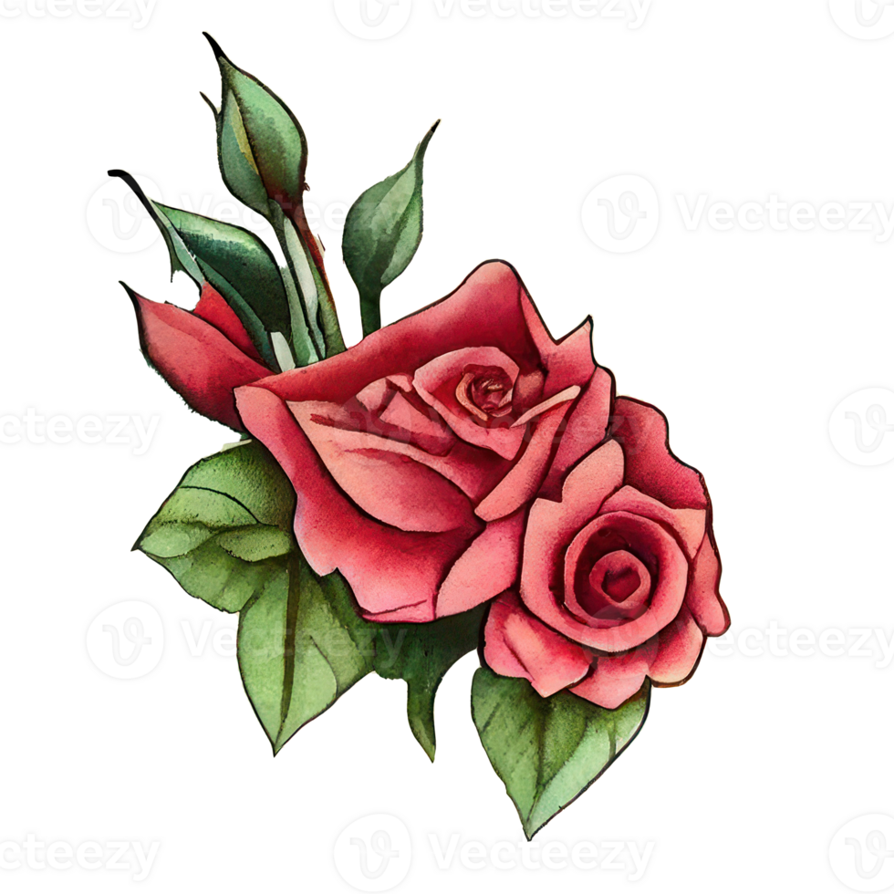 Roses watercolor . . png