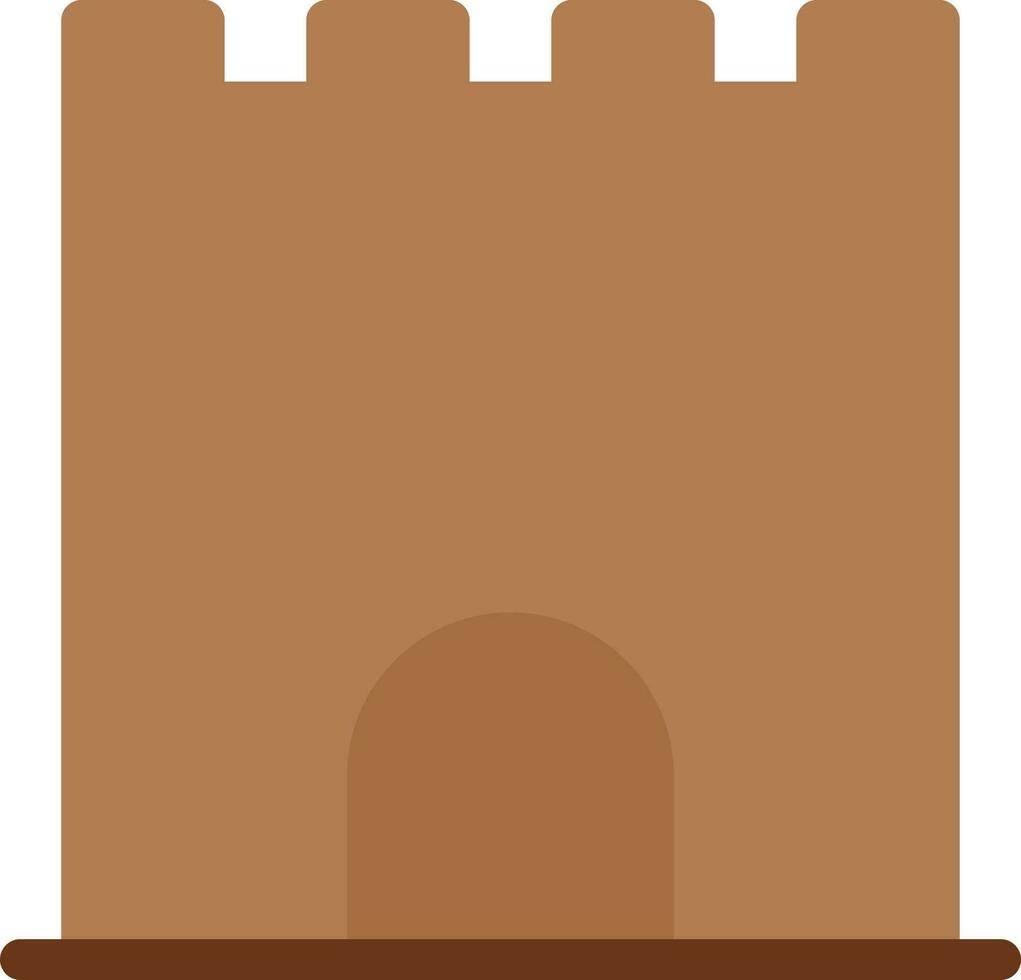 ilustración de vector de castillo en un fondo. símbolos de calidad premium. iconos vectoriales para concepto y diseño gráfico.