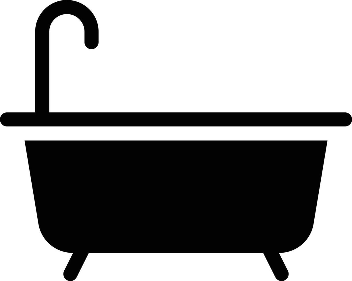 ilustración de vector de bañera en un fondo. símbolos de calidad premium. iconos vectoriales para concepto y diseño gráfico.