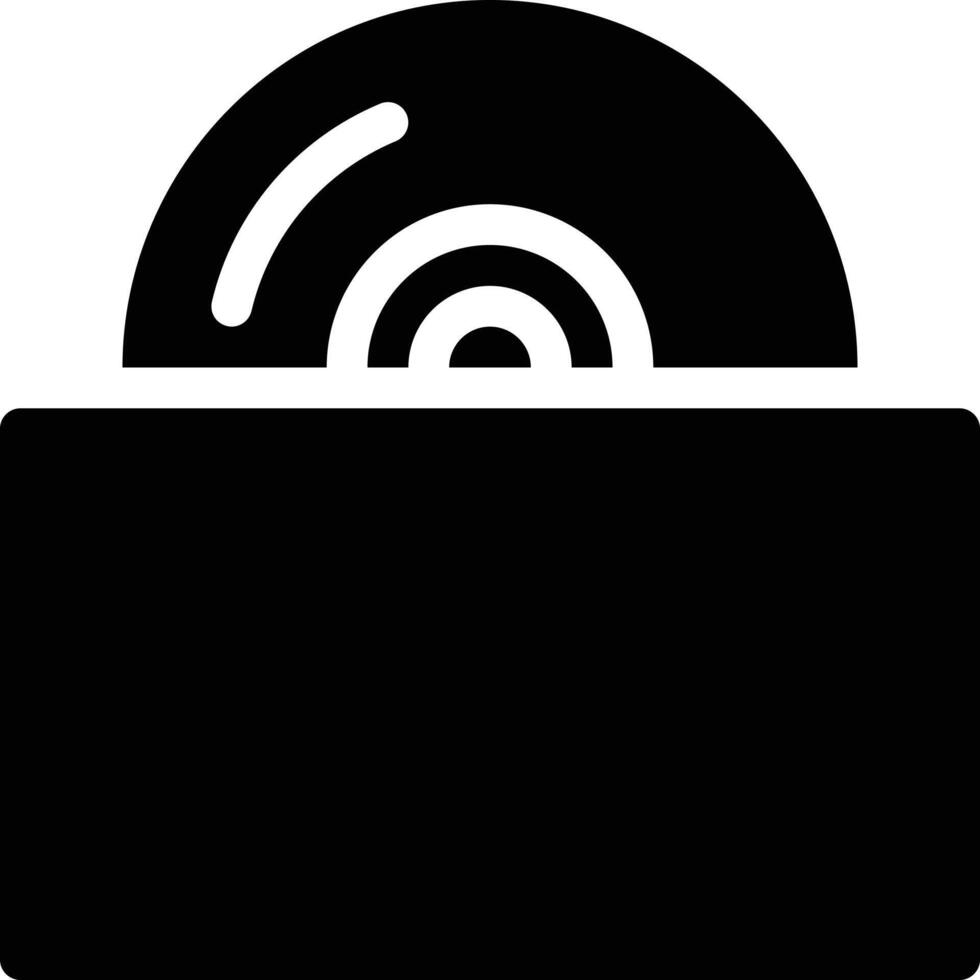 ilustración de vector de reproductor de cd en un fondo. símbolos de calidad premium. iconos vectoriales para concepto y diseño gráfico.