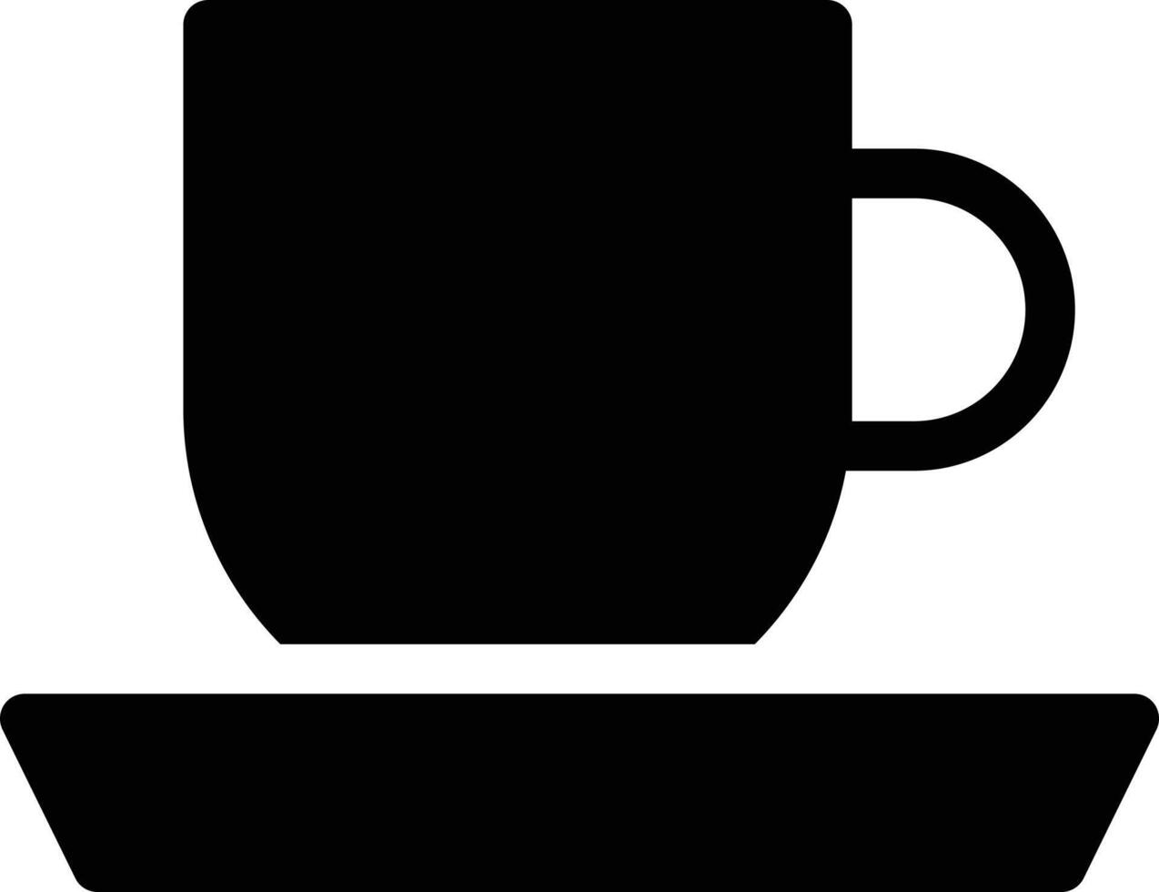 ilustración de vector de taza de té en un fondo. símbolos de calidad premium. iconos vectoriales para concepto y diseño gráfico.