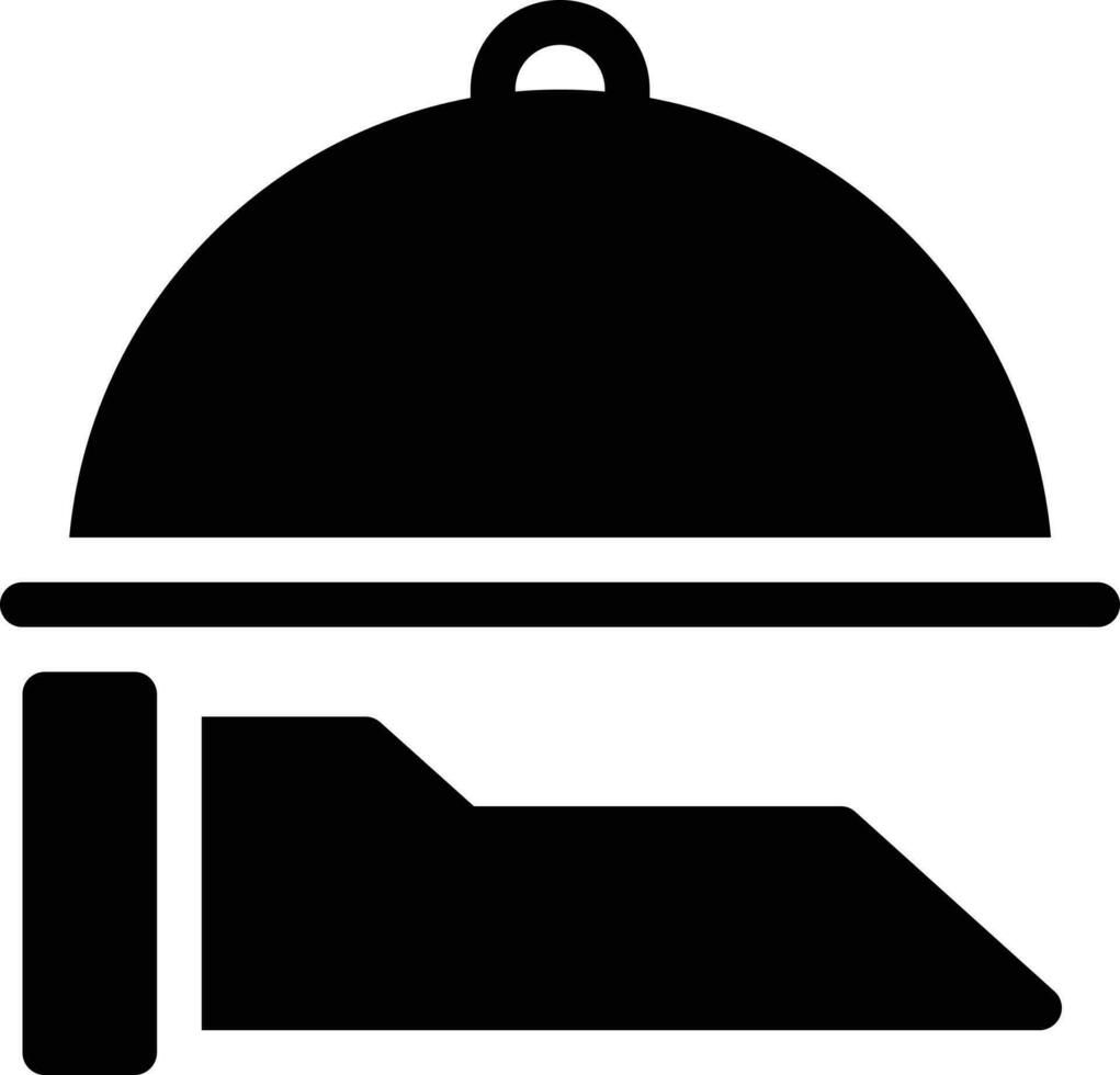 Ilustración de vector de plato en un fondo. Símbolos de calidad premium. Iconos vectoriales para concepto y diseño gráfico.