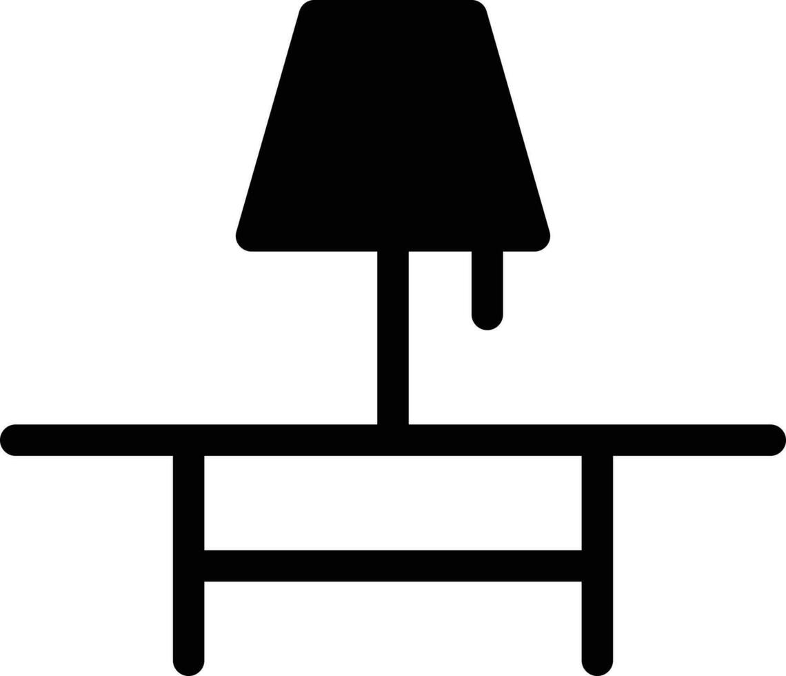 ilustración de vector de lámpara de mesa sobre un fondo. símbolos de calidad premium. iconos vectoriales para concepto y diseño gráfico.