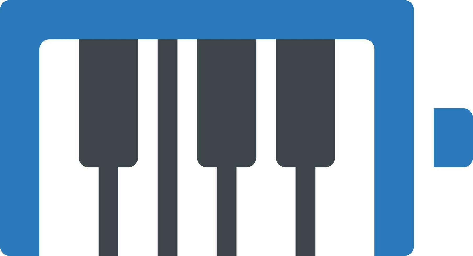 ilustración vectorial de piano en un fondo. símbolos de calidad premium. iconos vectoriales para concepto y diseño gráfico. vector