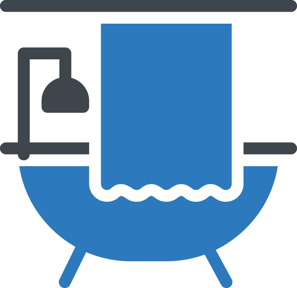 ilustración de vector de bañera en un fondo. símbolos de calidad premium. iconos vectoriales para concepto y diseño gráfico.