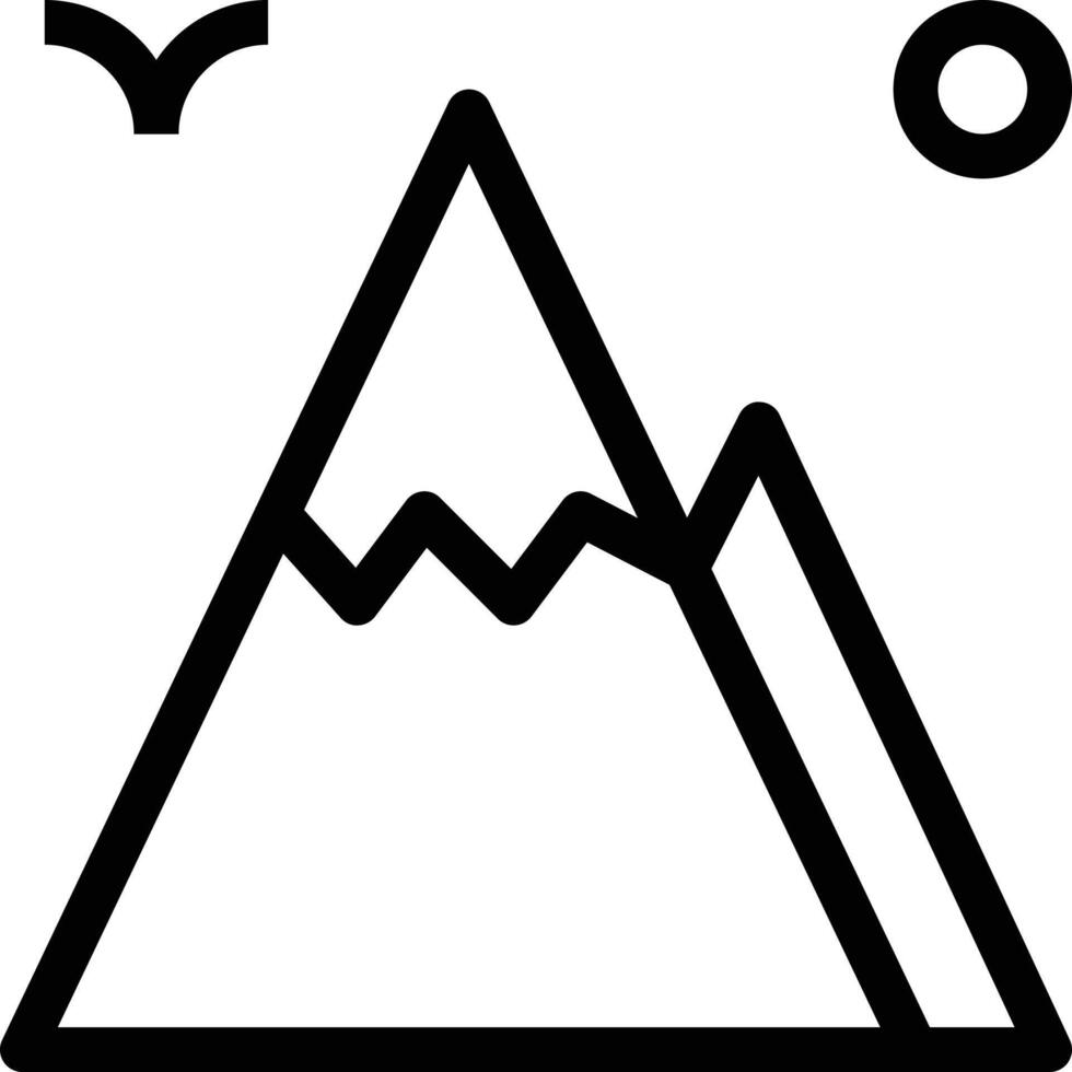 ilustración vectorial de montaña en un fondo. símbolos de calidad premium. iconos vectoriales para concepto y diseño gráfico. vector