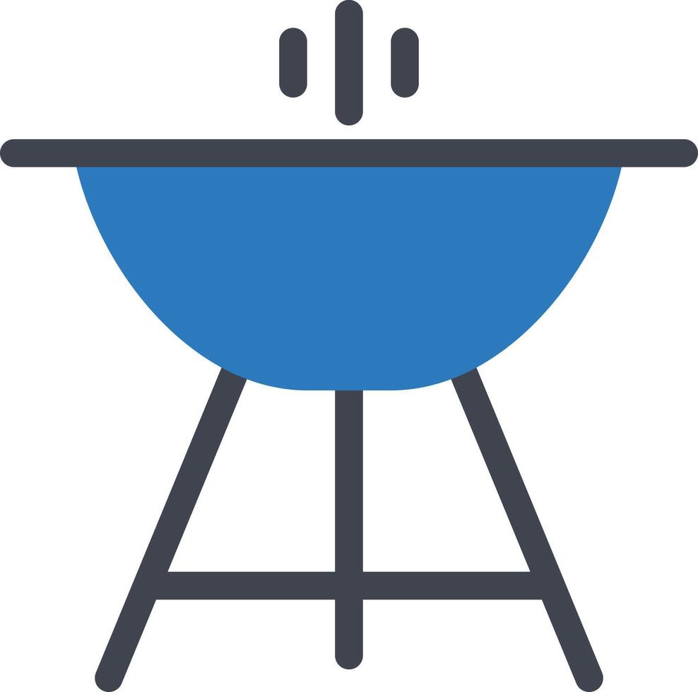 ilustración de vector de parrilla en un fondo. símbolos de calidad premium. iconos vectoriales para concepto y diseño gráfico.