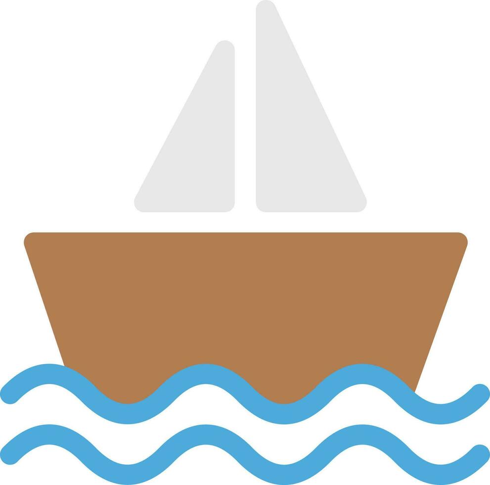 ilustración de vector de barco en un fondo. símbolos de calidad premium. iconos vectoriales para concepto y diseño gráfico.