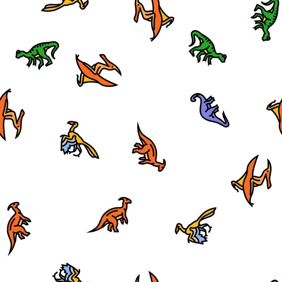 dinosaur dino animal cute vector seamless pattern