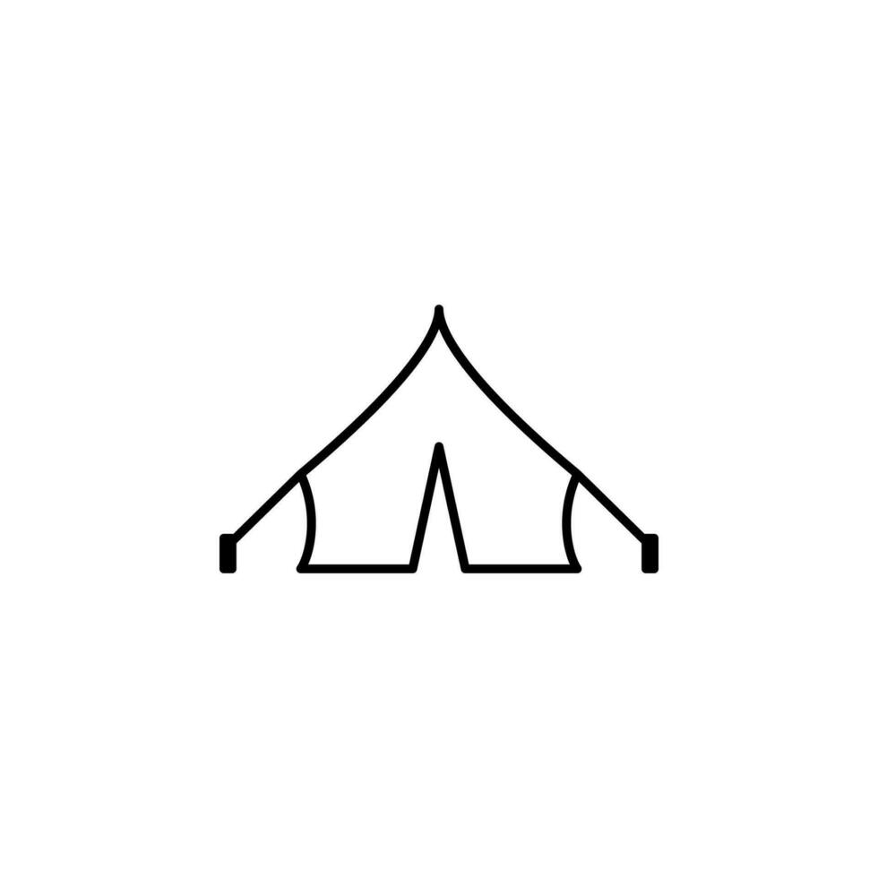 tent vector icon illustration