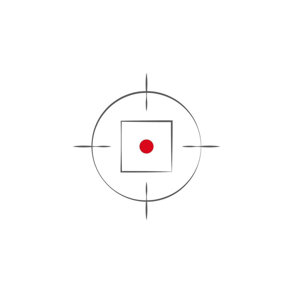 aim vector icon illustration