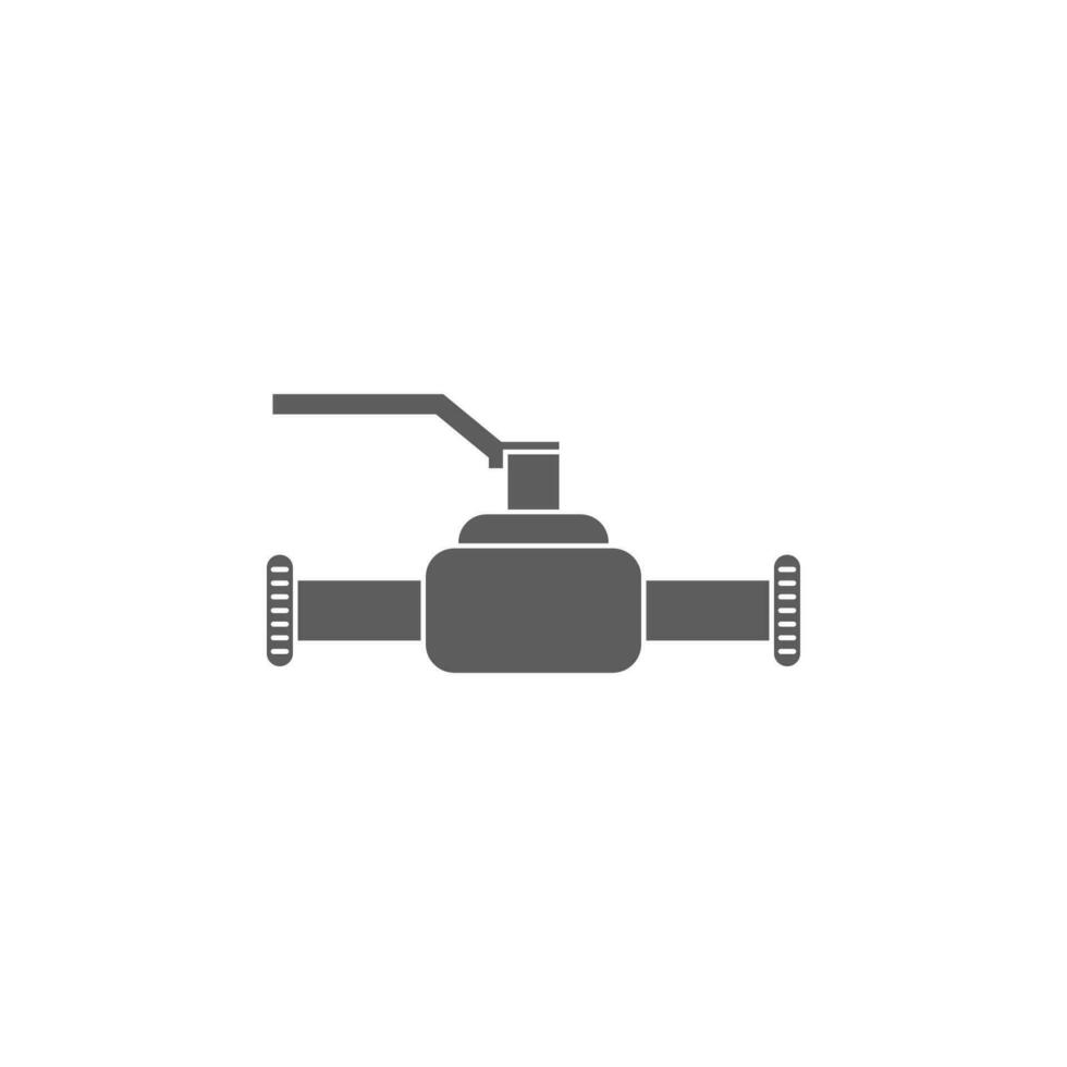 closing key on pipe vector icon illustration