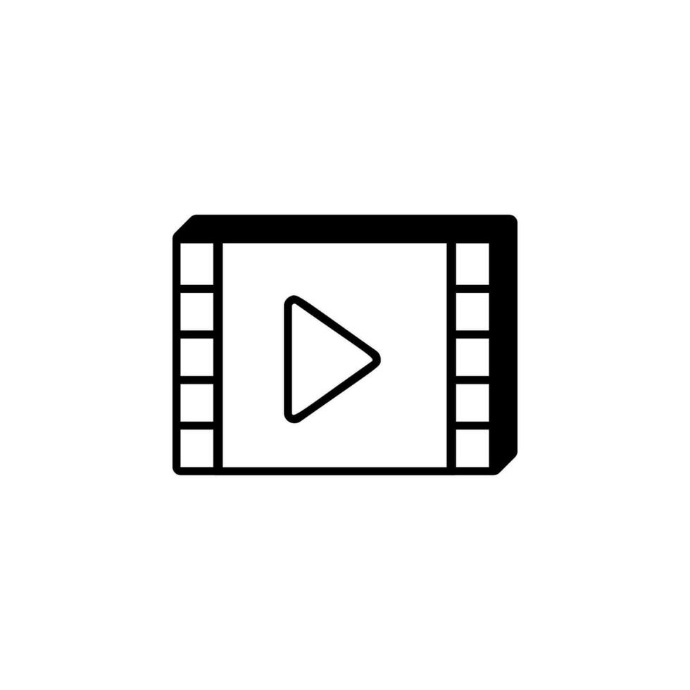 person present a video vector icon illustration