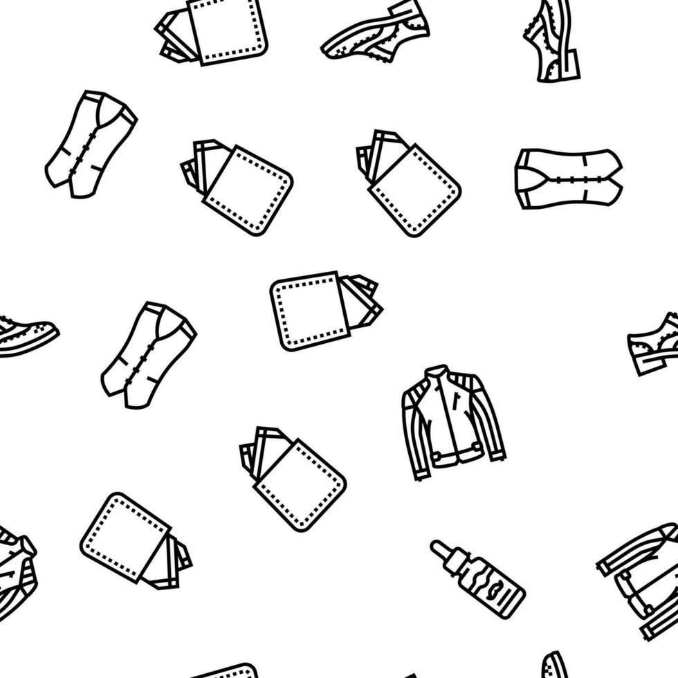 hipster retro vintage old style vector seamless pattern