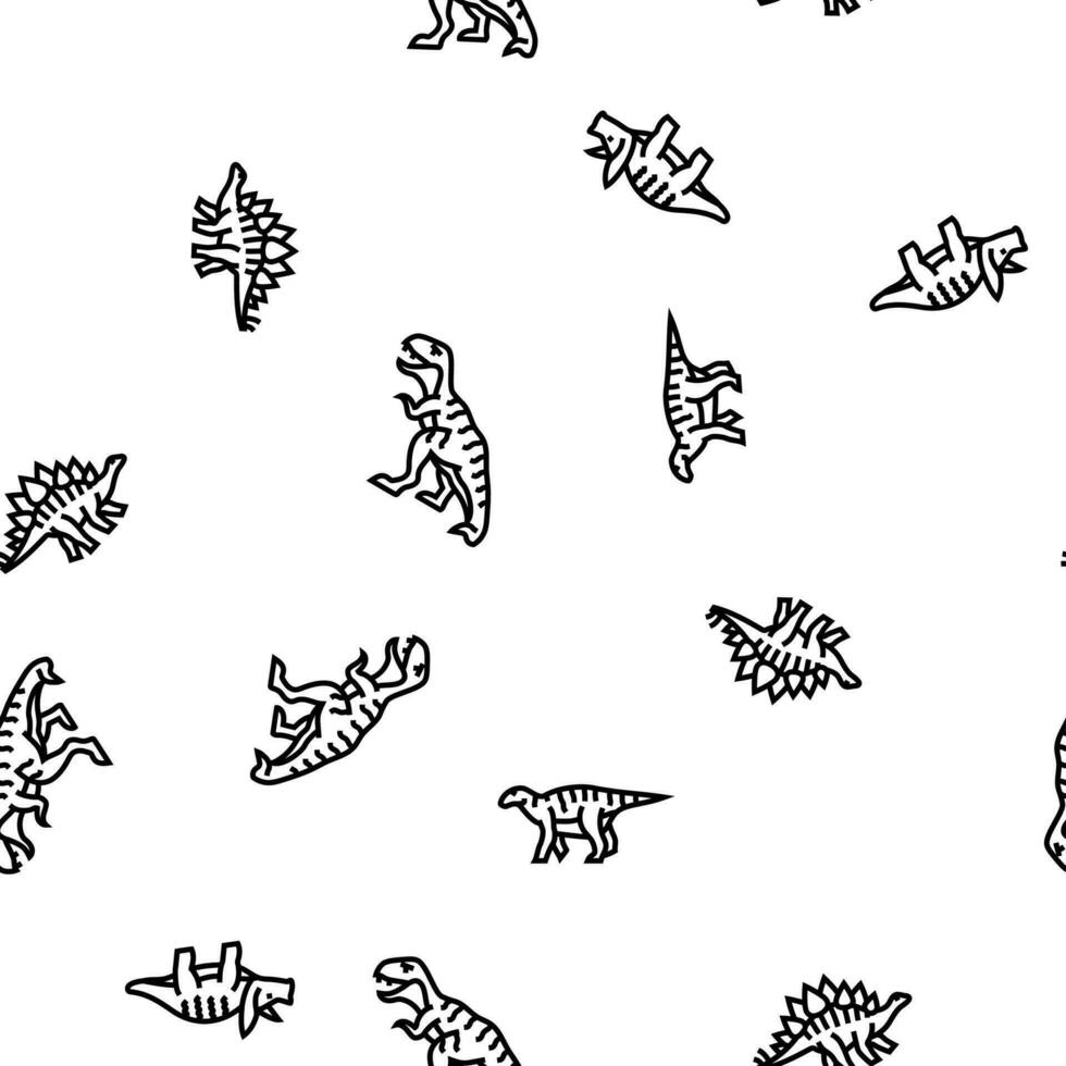 dinosaur dino animal cute vector seamless pattern