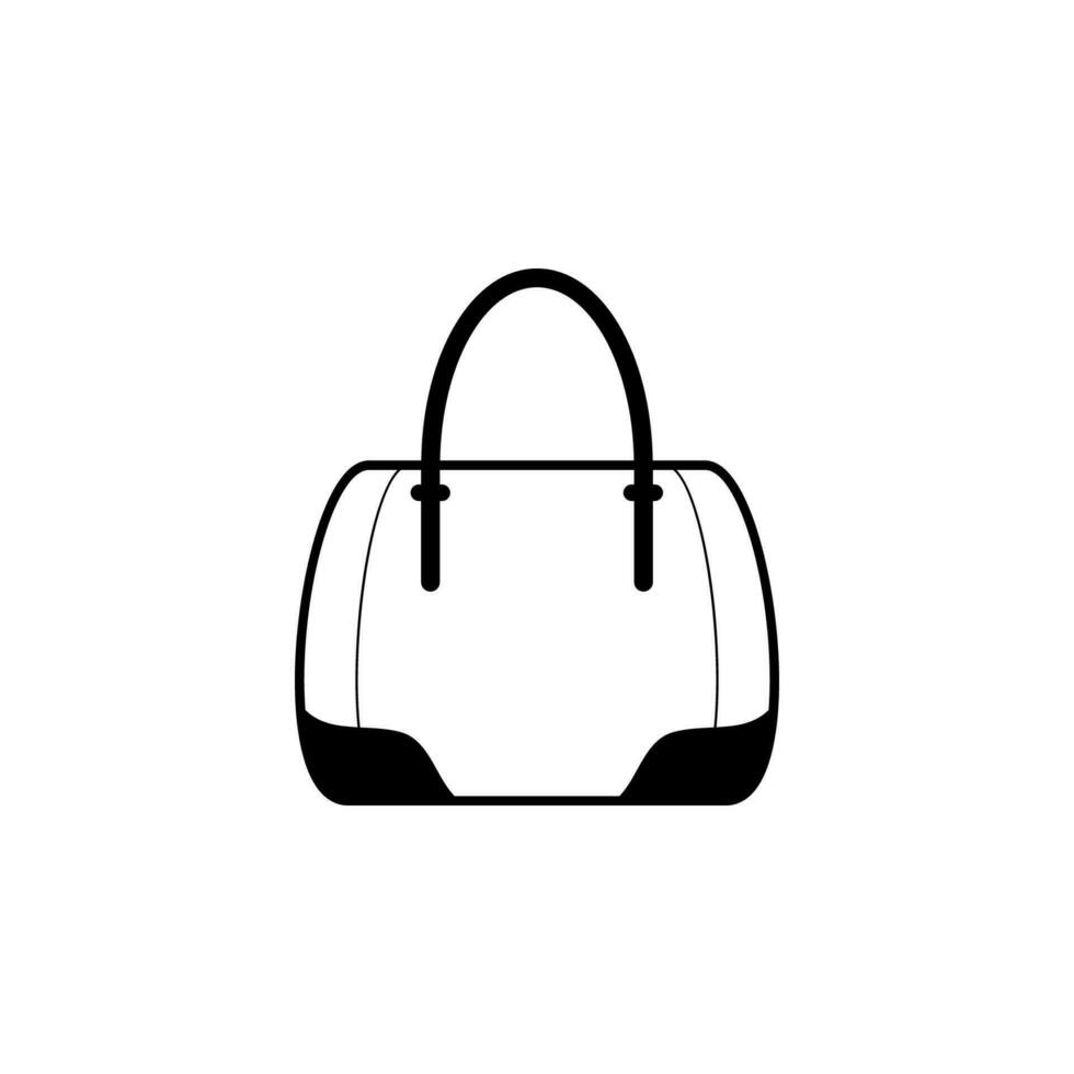 ladies handbag vector icon illustration