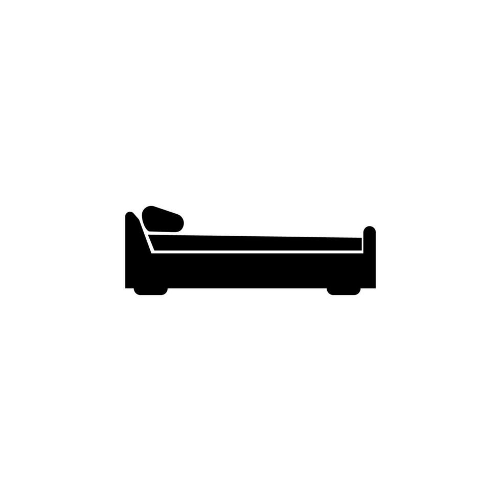 bed furniture vector icon illustration