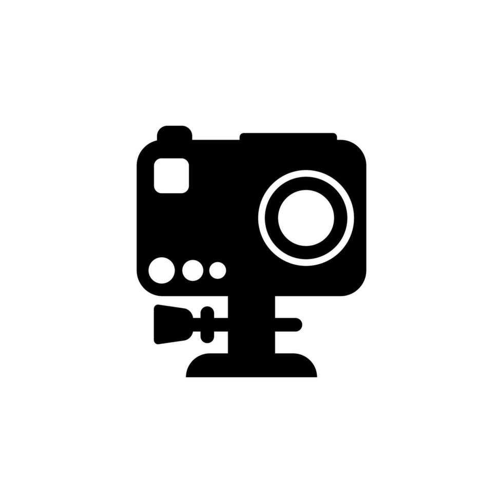 miniature video camera vector icon illustration