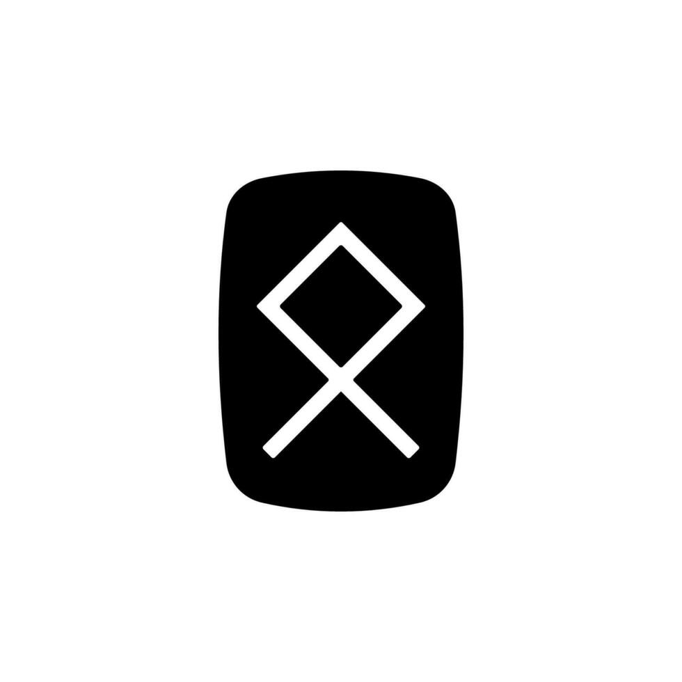 runa vector icono ilustración