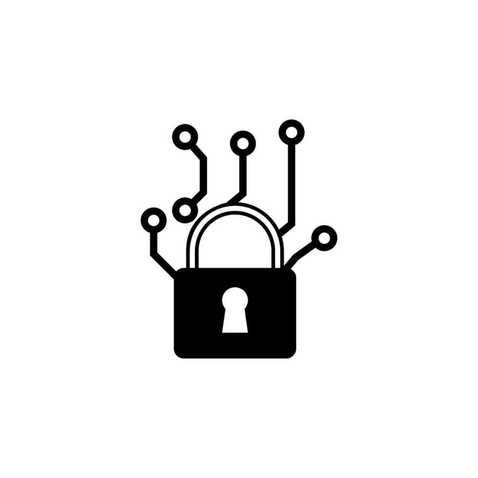Secure password vector icon illustration