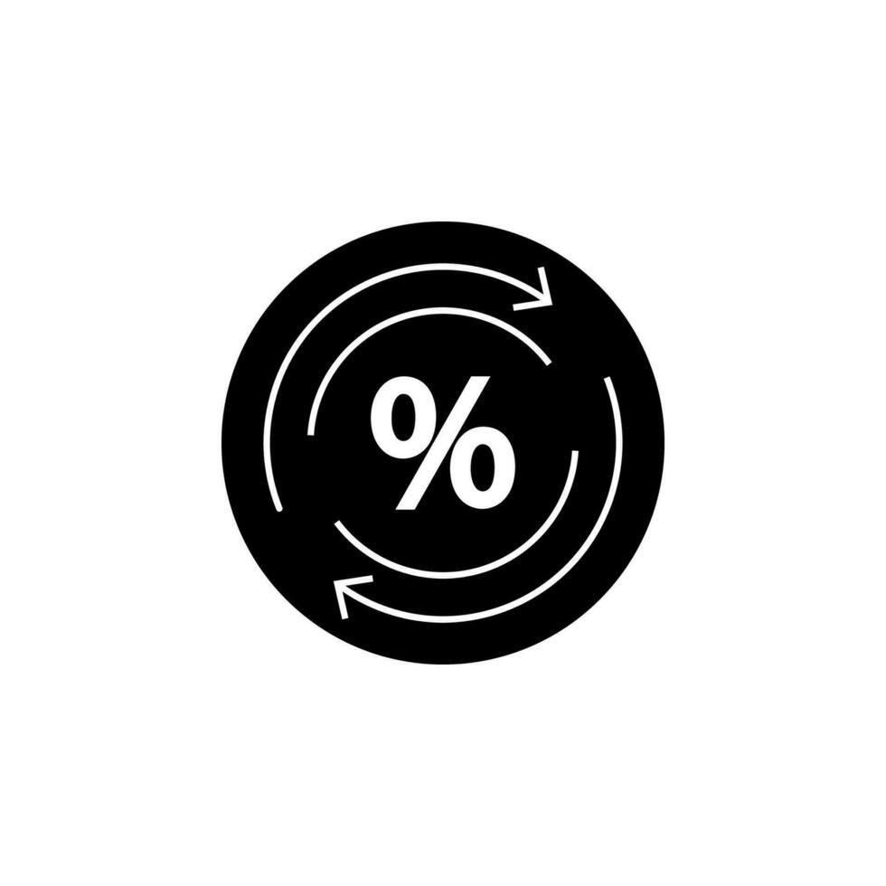 percent sign vector icon illustration