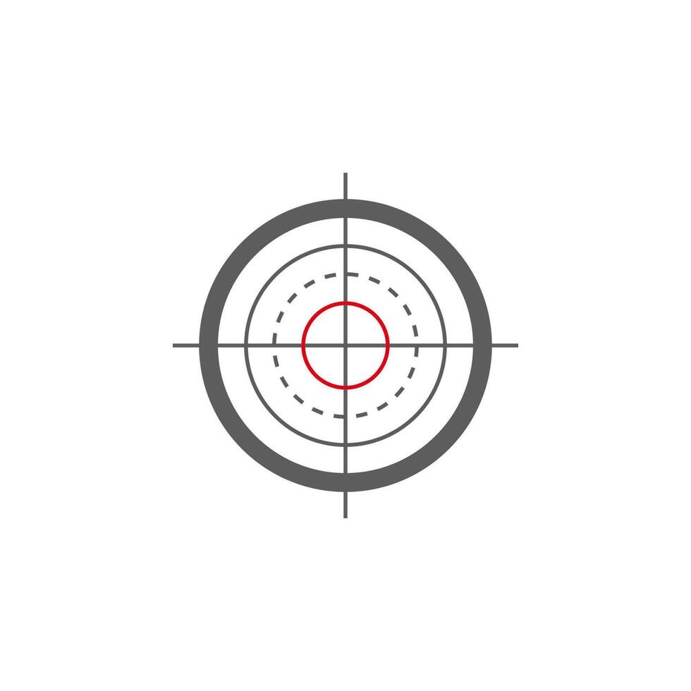 objetivo vector icono ilustración