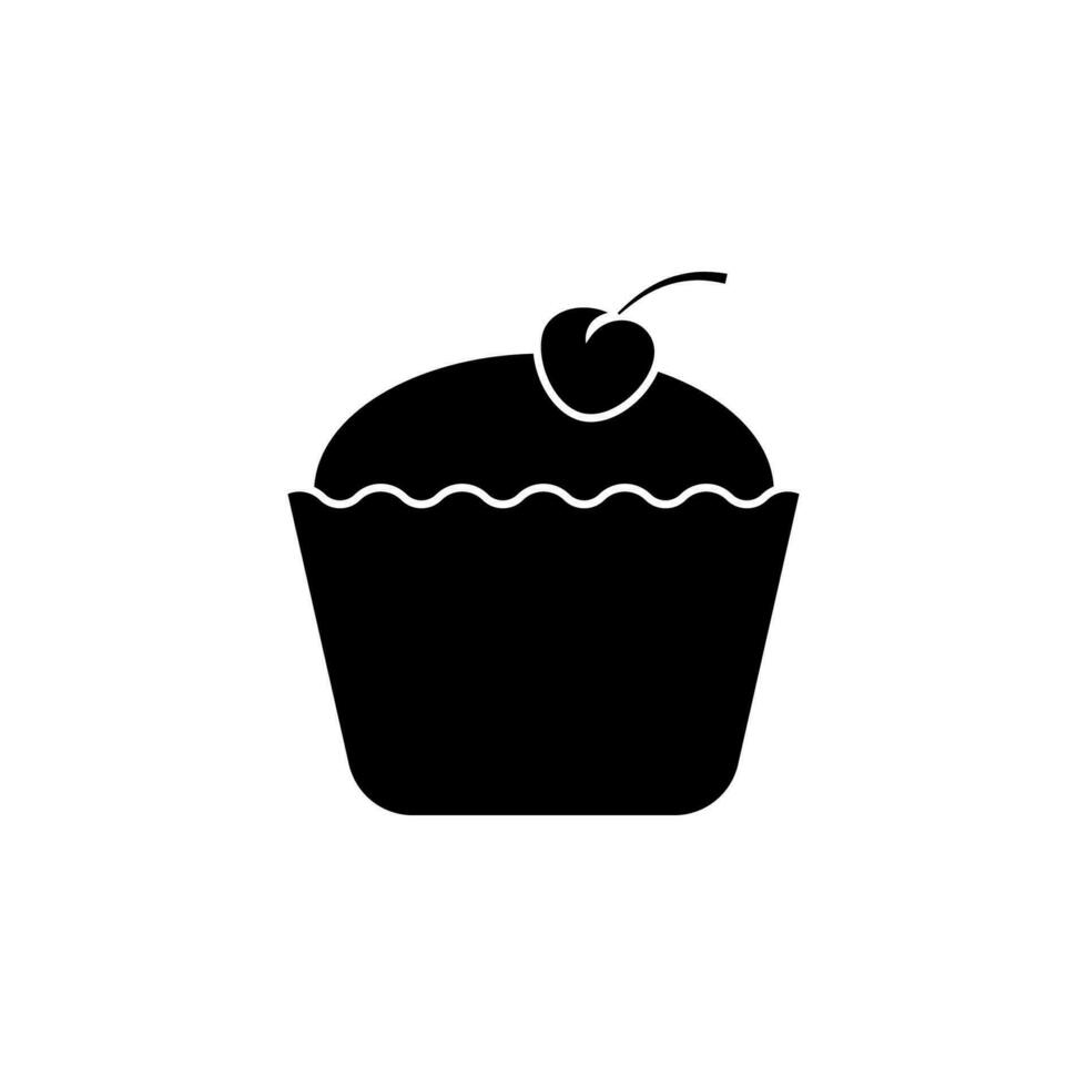 cake cup vector icon illustration