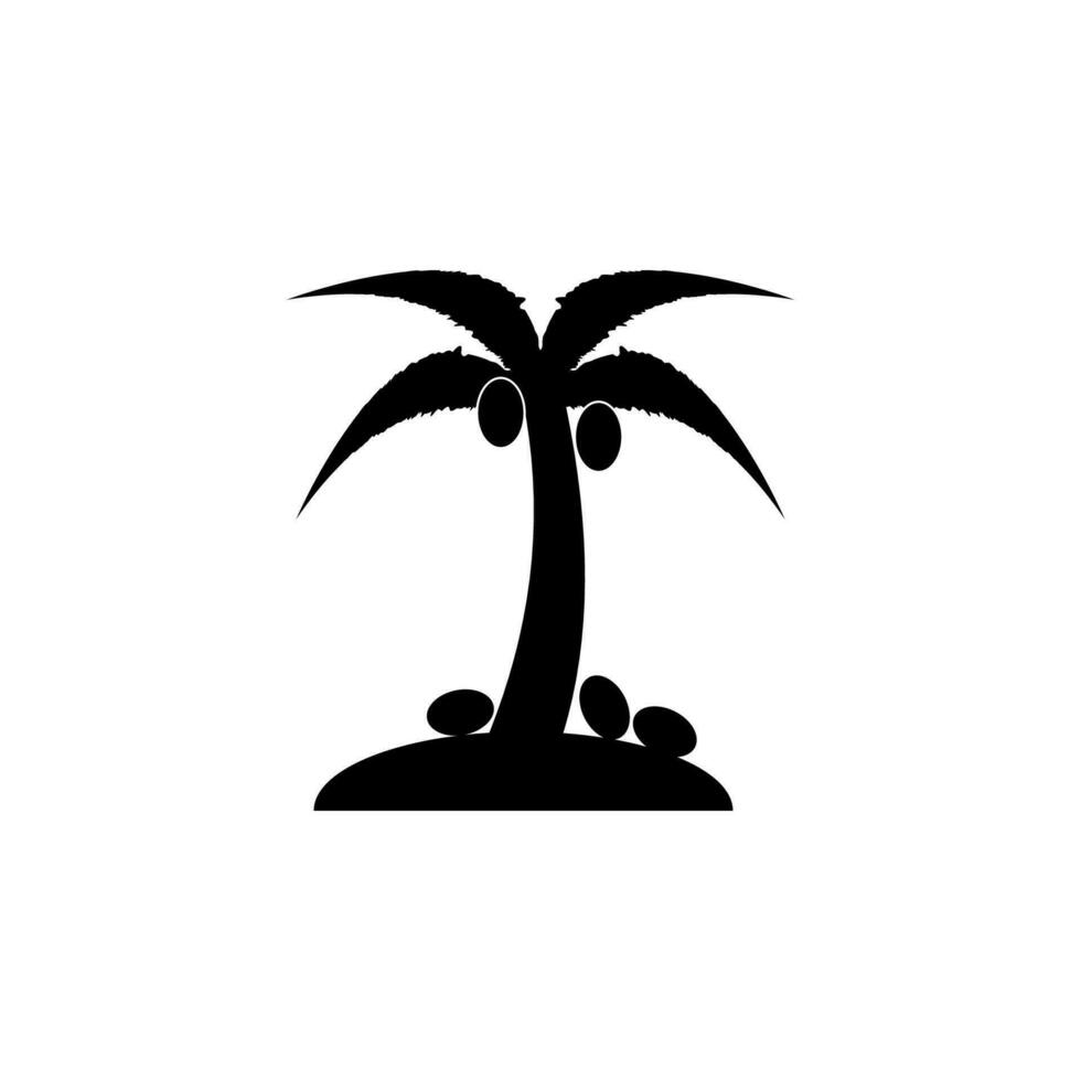 exótico isla vector icono ilustración