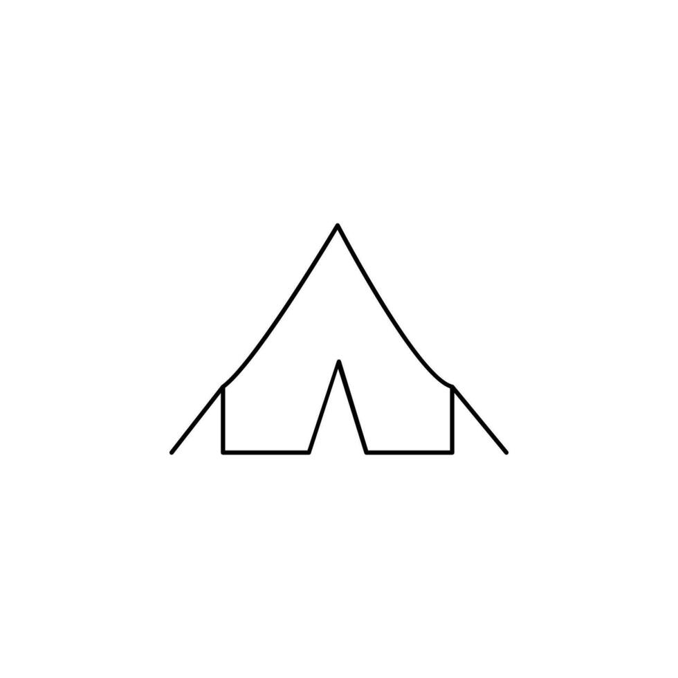 tent vector icon illustration