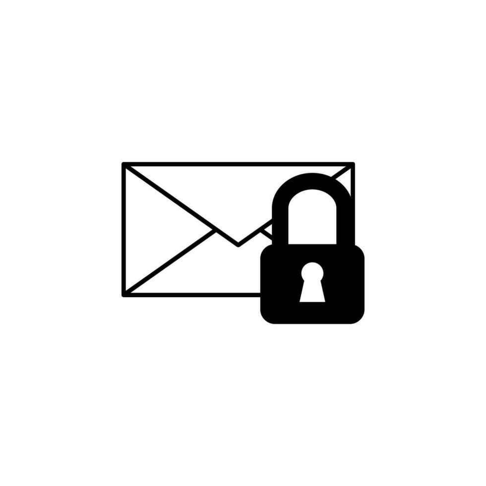 Confidential mail concept vector icon illustration